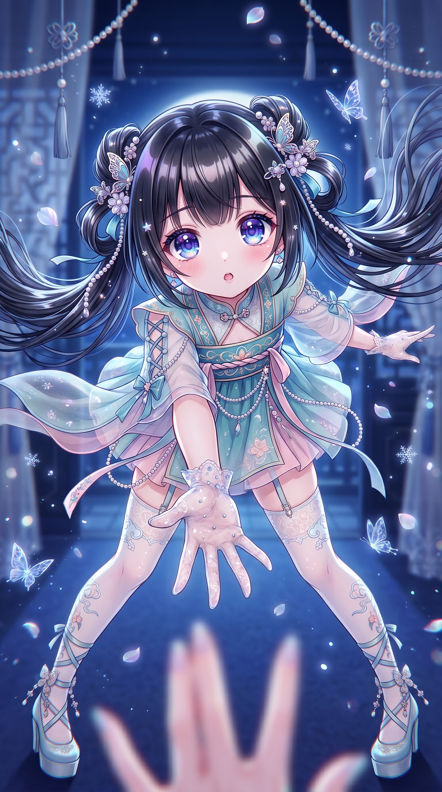蒼珠誘う花蝶