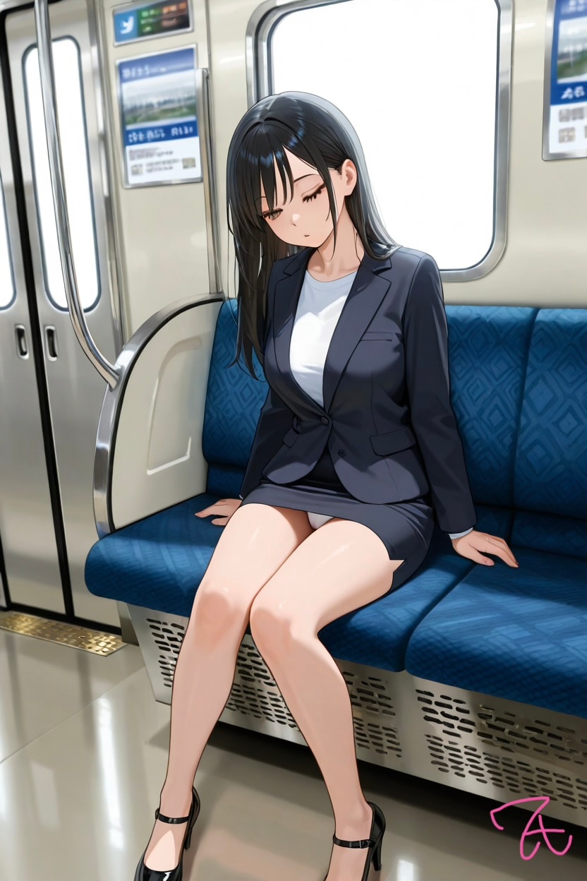お姉さん、パンツ見えてますよ