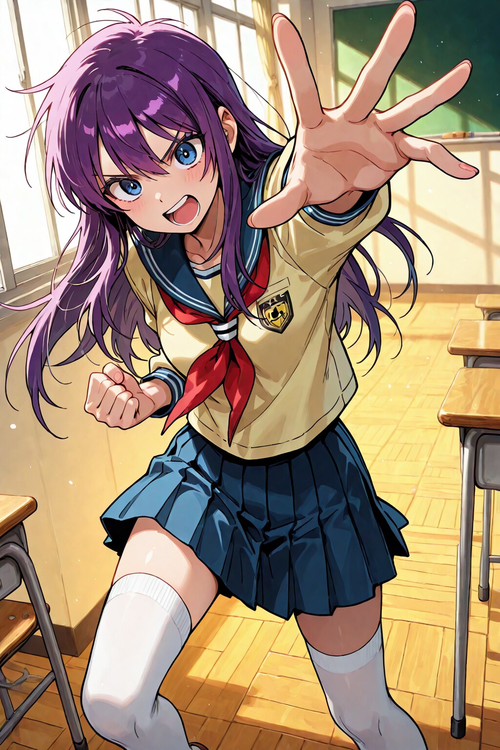 野生的な少女が襲い掛かってきた！