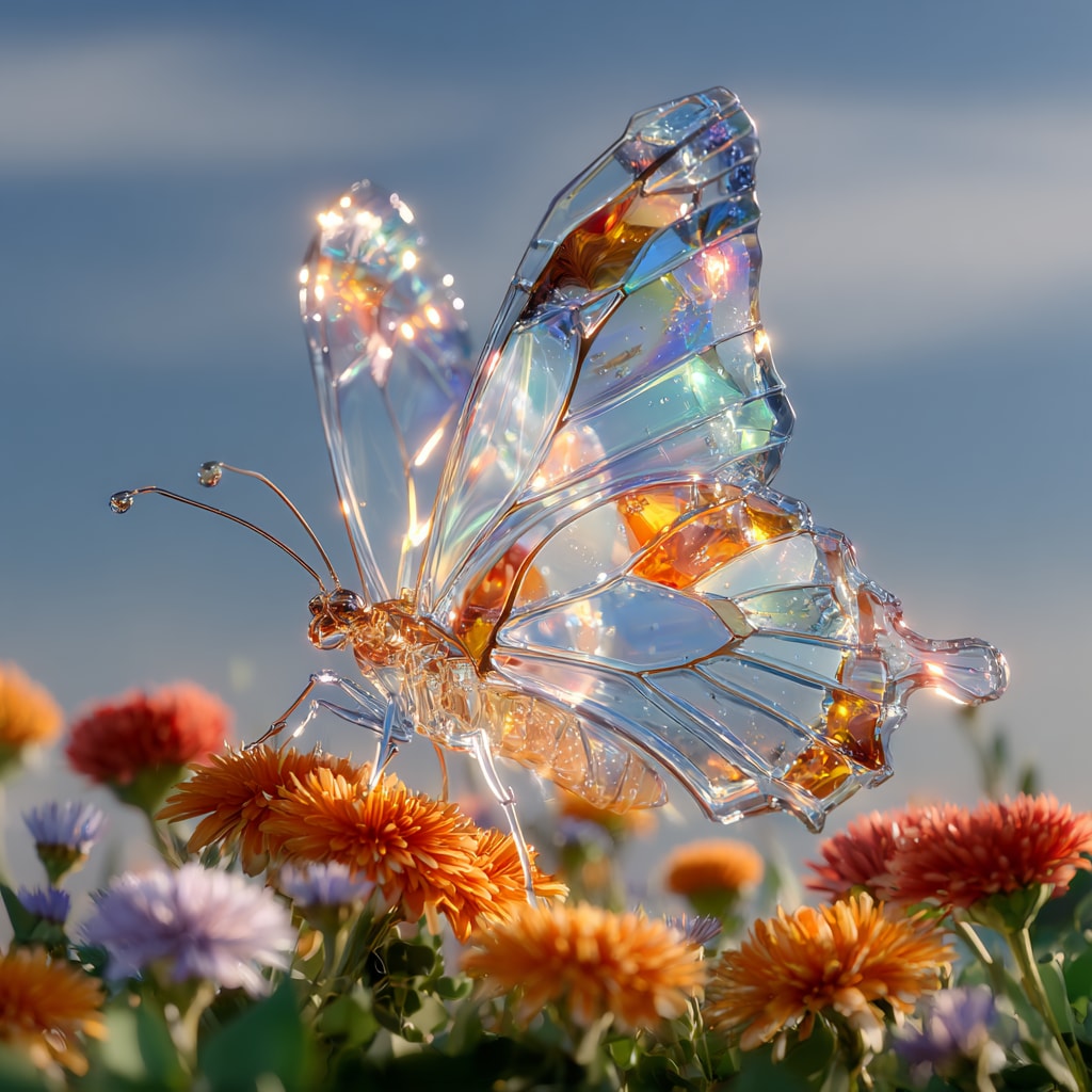 ガラスの蝶 | の人気AIイラスト・グラビア