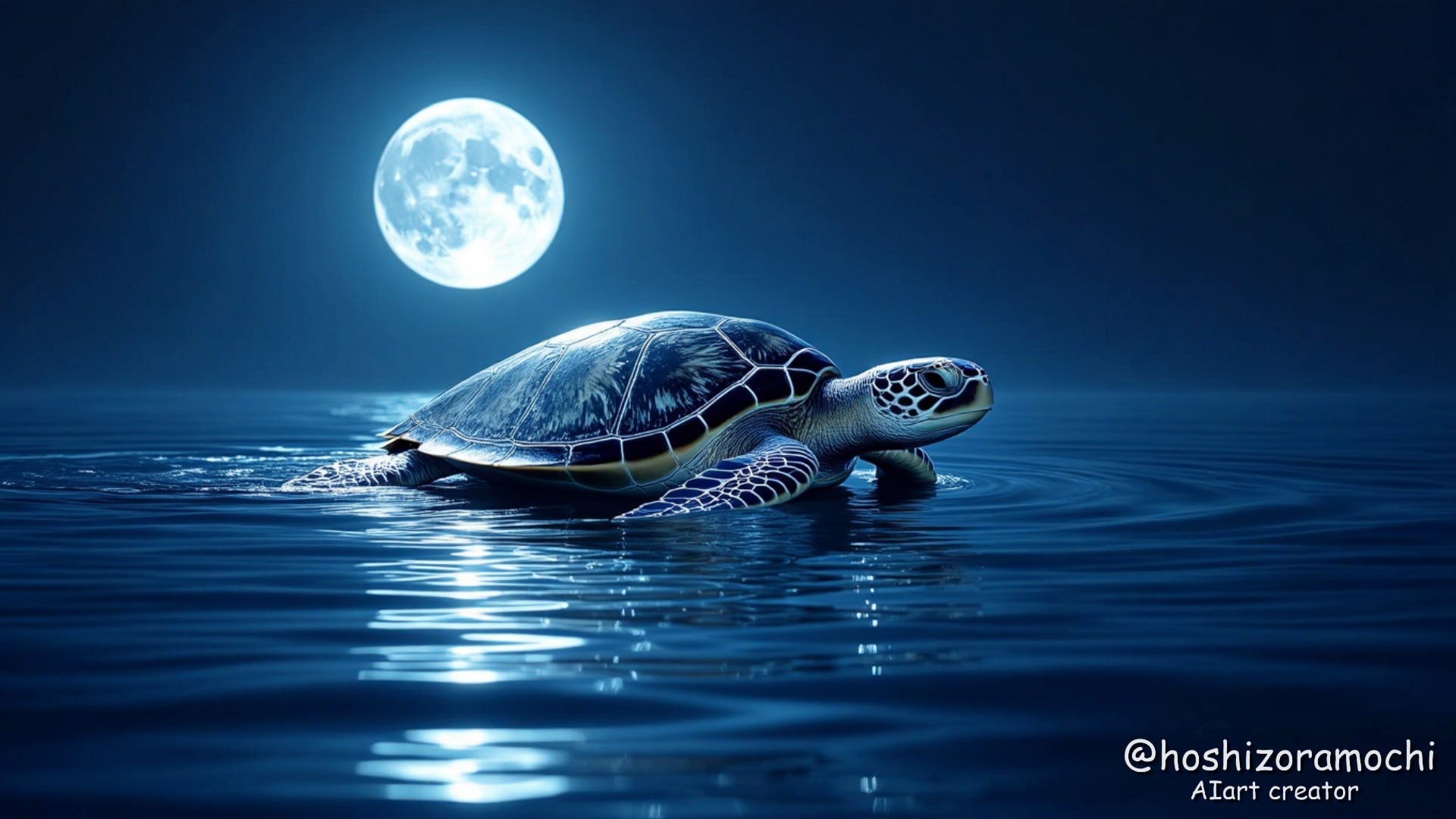 月明かりに浮かぶ銀の影 - A silver shadow floating in the moonlight | の人気AIイラスト・グラビア