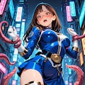 ブルーパワーレンジャー触手に捕まる 5枚目