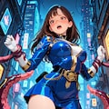 ブルーパワーレンジャー触手に捕まる 11枚目