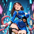 ブルーパワーレンジャー触手に捕まる 6枚目