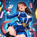 ブルーパワーレンジャー触手に捕まる 12枚目