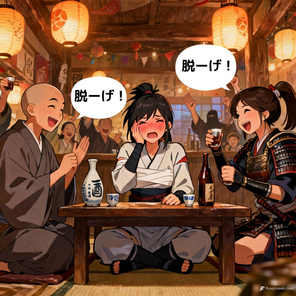脱げと言われる忍