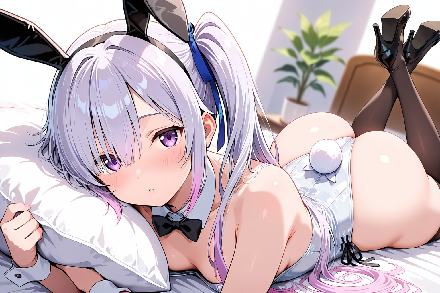 メカクレ薄紫髪ちゃん15