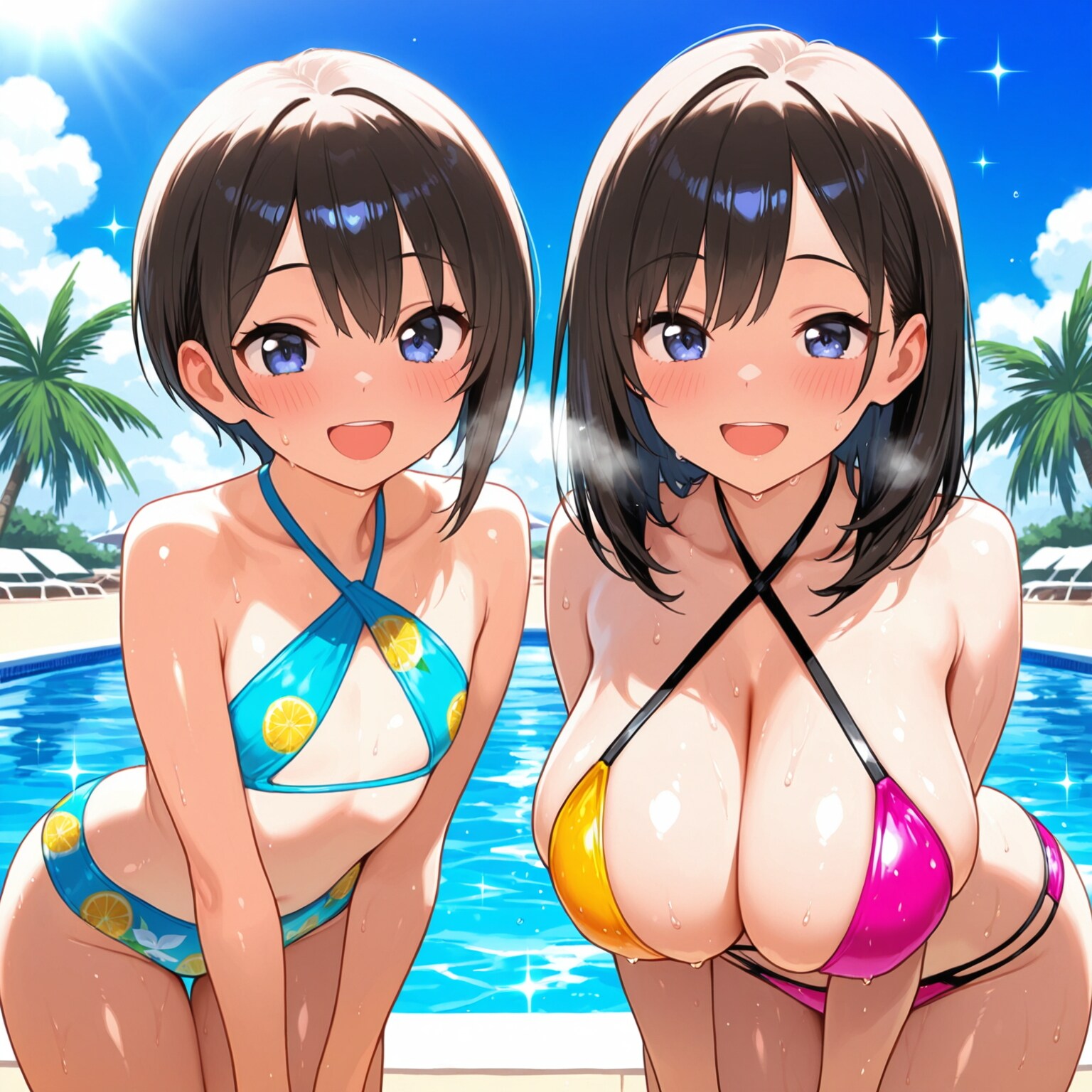 水着の女子