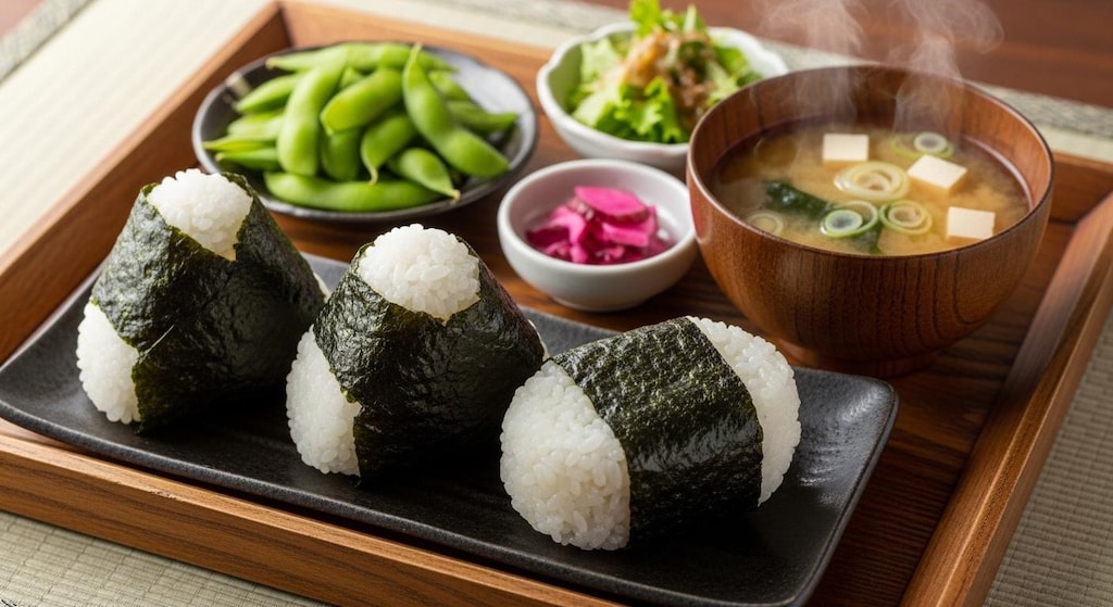 摩訶不思議食堂のおむすび定食