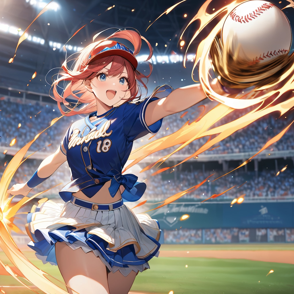 始球式のアイドルが魔球使いだった件について