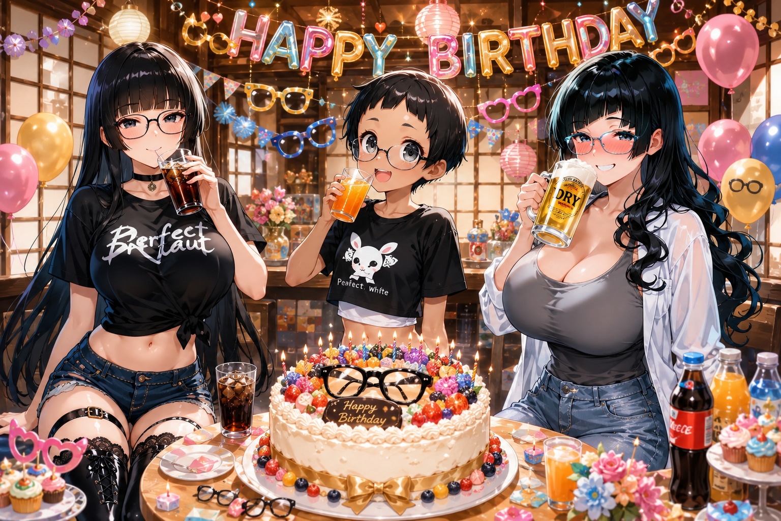 眼鏡っ娘の誕生日を祝うよ！