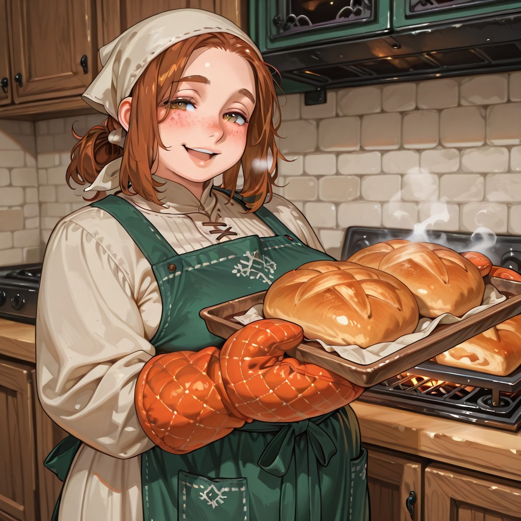 [中世風] パン屋のおかみさん | の人気AIイラスト・グラビア