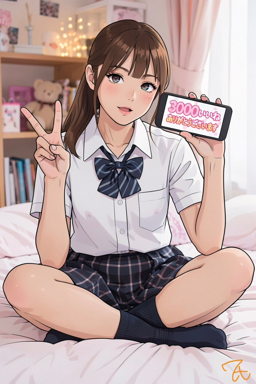 3000いいね到達記念 | の人気AIイラスト・グラビア