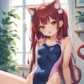 水着猫耳ちゃん 2枚目