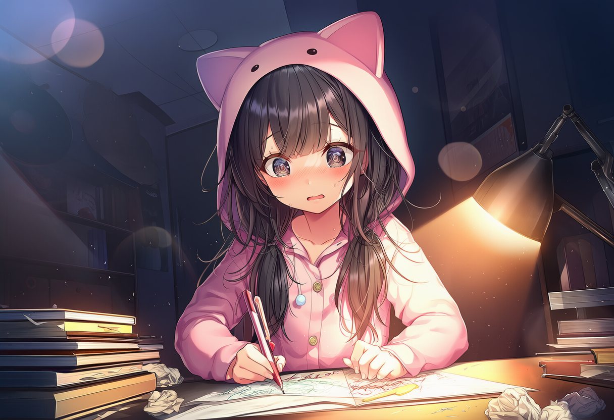 女子高生のメイドカフェ