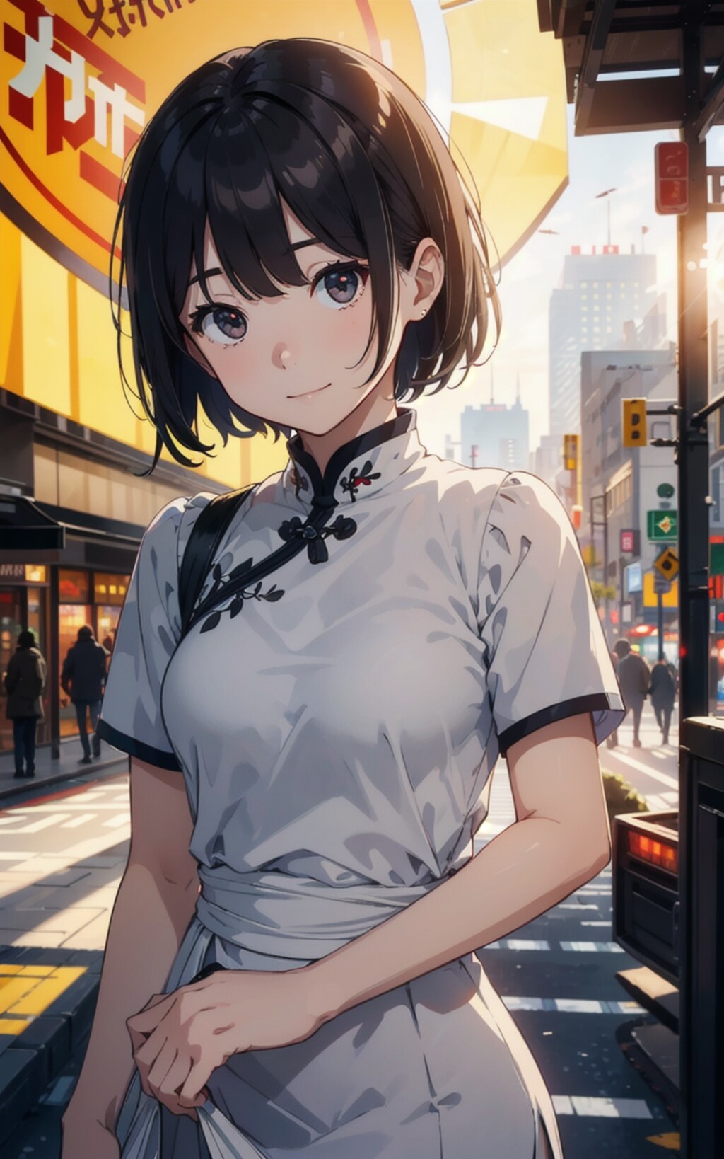 街の朝