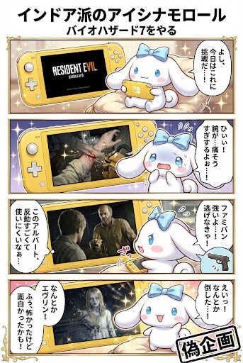 偽企画　インドア派のアイシナモロール