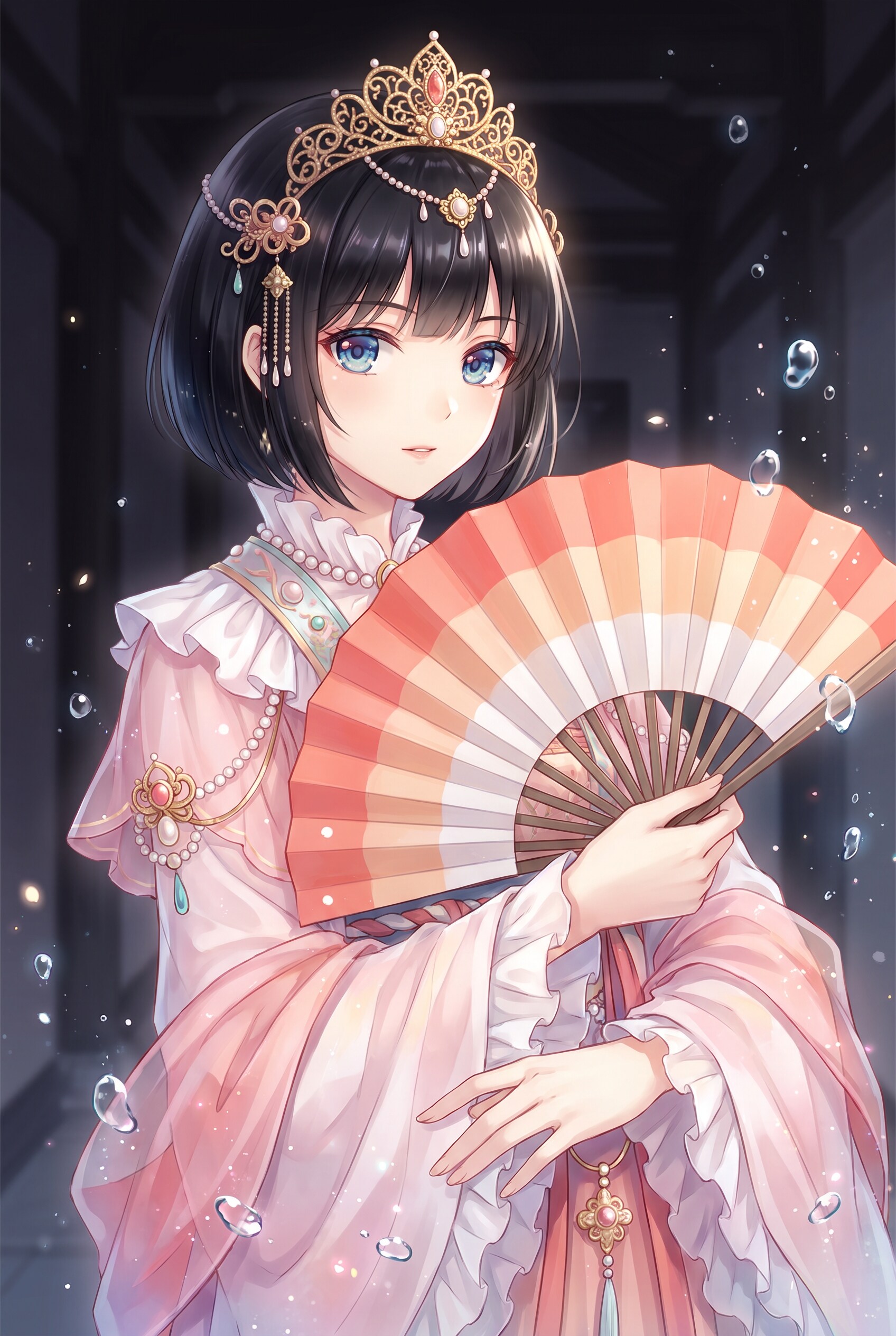 月扇の碧眼姫 | の人気AIイラスト・グラビア