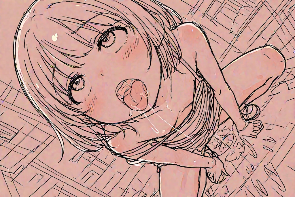 [12枚]【シンプル＆裸婦 企画参加作品】「はやくぅ！はやくださせてぇ!!!」 「・・・よし。いいぞ」 「きもちぃいいいいいいいいいい♥」（ロリっ子大集合・大人向け４９０）