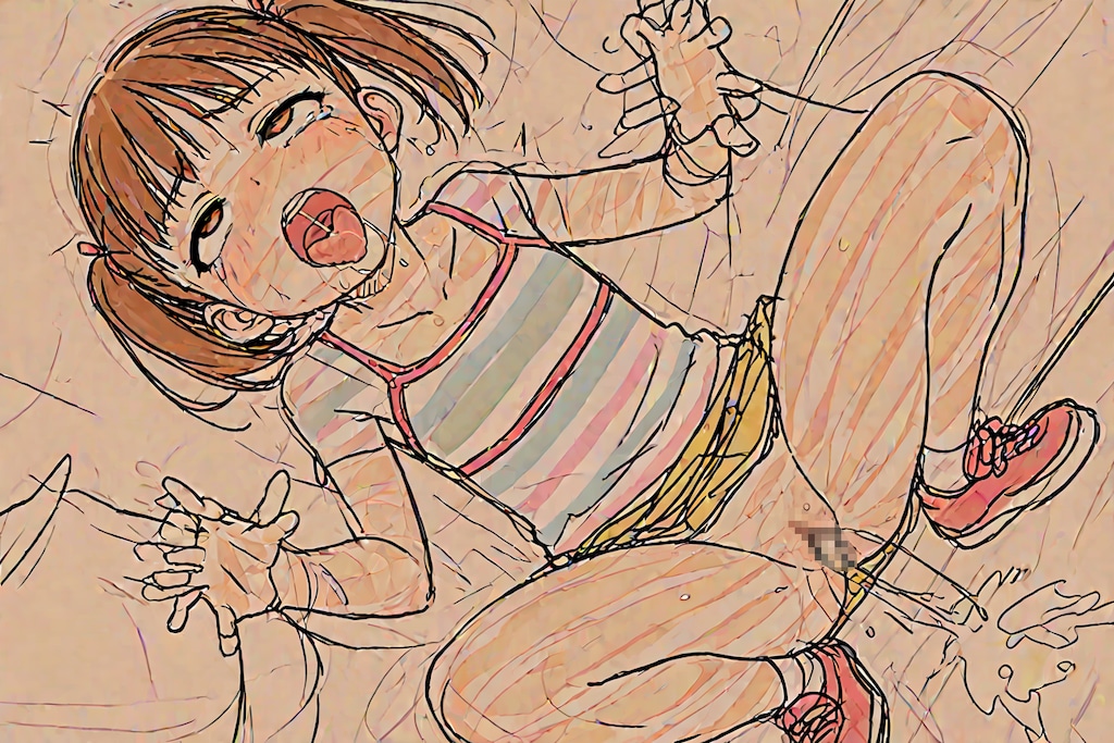 [12枚]【シンプル＆裸婦 企画参加作品】「はやくぅ！はやくださせてぇ!!!」 「・・・よし。いいぞ」 「きもちぃいいいいいいいいいい♥」（ロリっ子大集合・大人向け４９０）