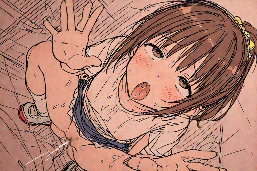 [12枚]【シンプル＆裸婦 企画参加作品】「はやくぅ！はやくださせてぇ!!!」 「・・・よし。いいぞ」 「きもちぃいいいいいいいいいい♥」（ロリっ子大集合・大人向け４９０）