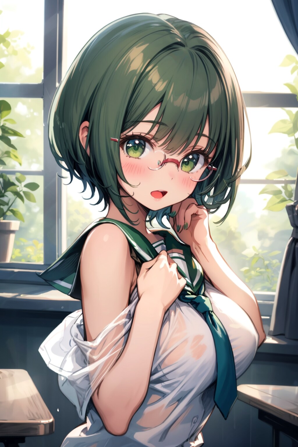 生でおっぱい揉んだら私妊娠しちゃいます❤️
