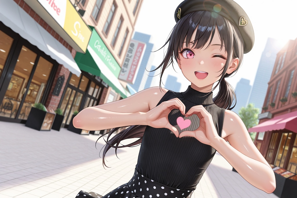【本日の板野ちゃん】「いぇい♪　ドット柄可愛いでしょ♡」