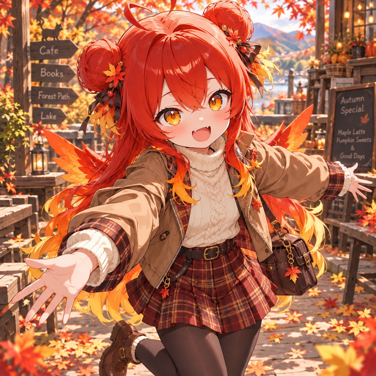 🍁🍂朱娜のわくわくオータム❗️✨️ | の人気AIイラスト・グラビア