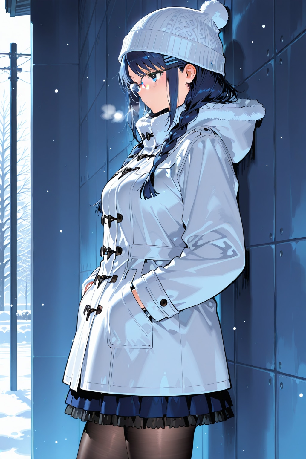 待ち合わせ【冬】 | の人気AIイラスト・グラビア