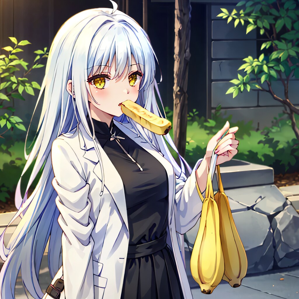 銀髪ロングでブレザーの少女１２