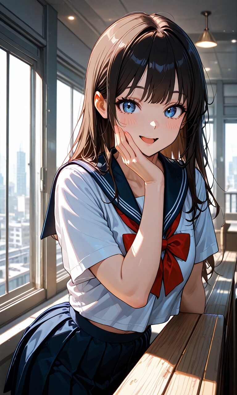 制服少女 | の人気AIイラスト・グラビア