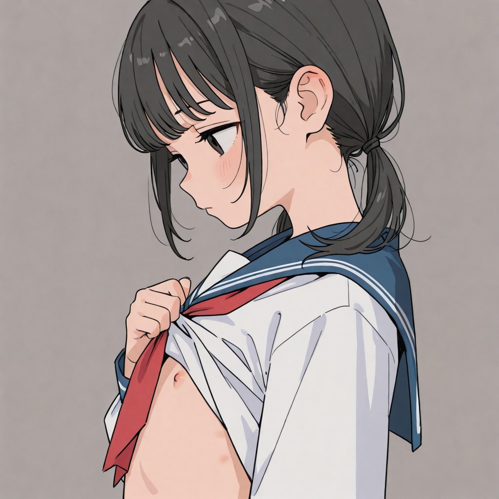 flat chest