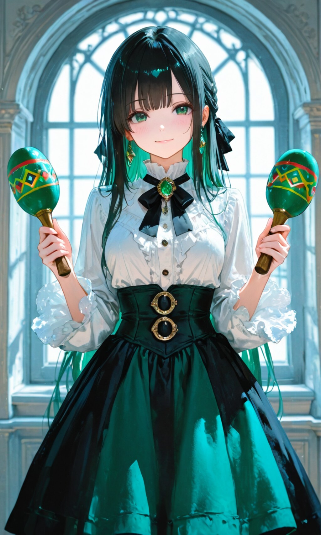 マラカスを振って