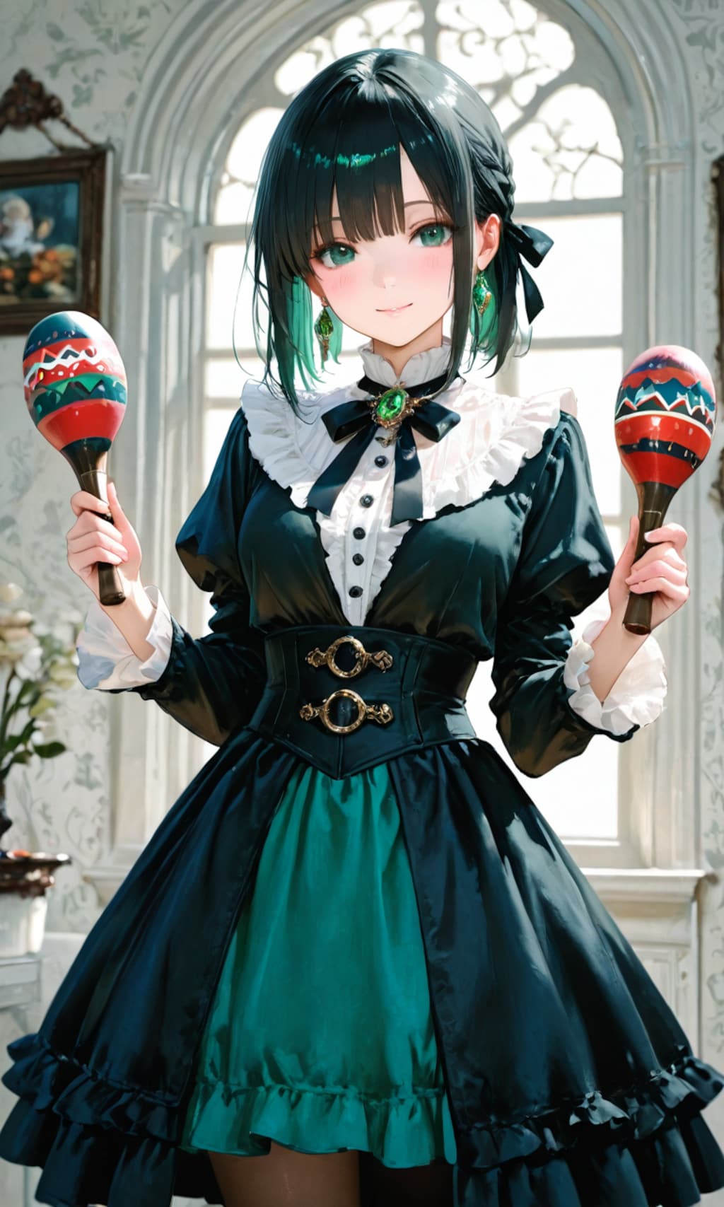 マラカスを振って