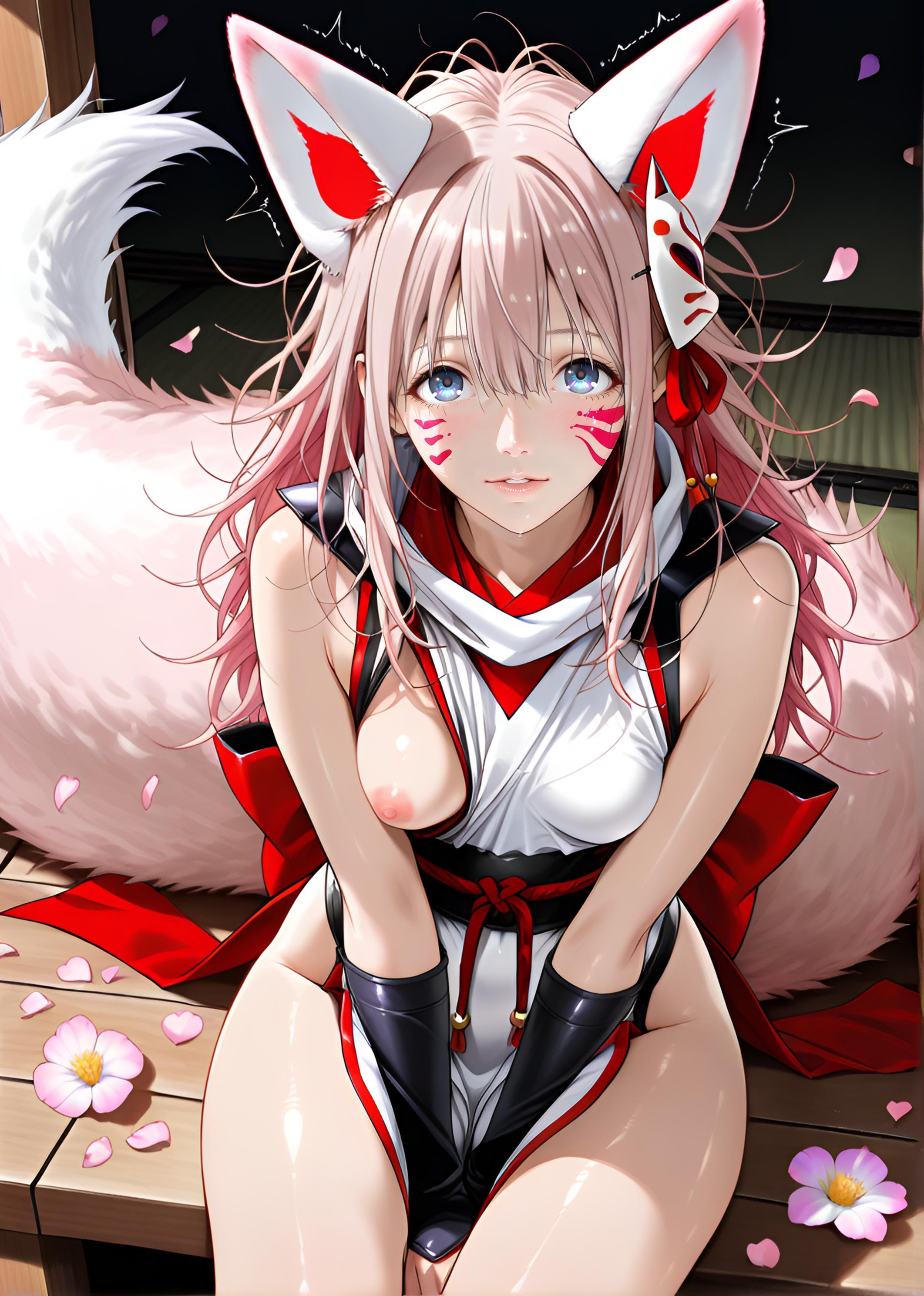 夜桜明里（YozakuraAkari）あれっ？乳首見えちゃった。