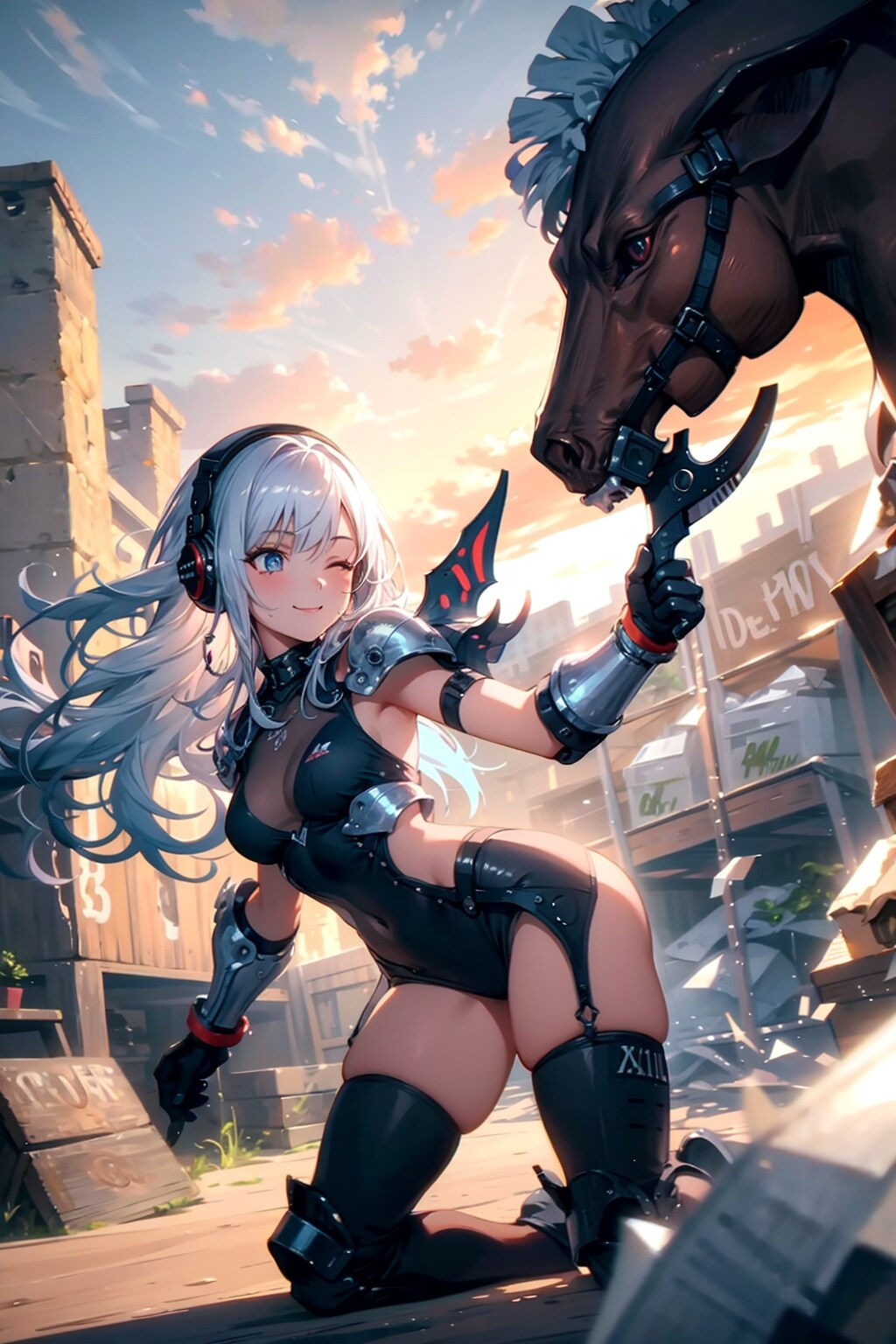 竜騎士ヘッドホン | の人気AIイラスト・グラビア