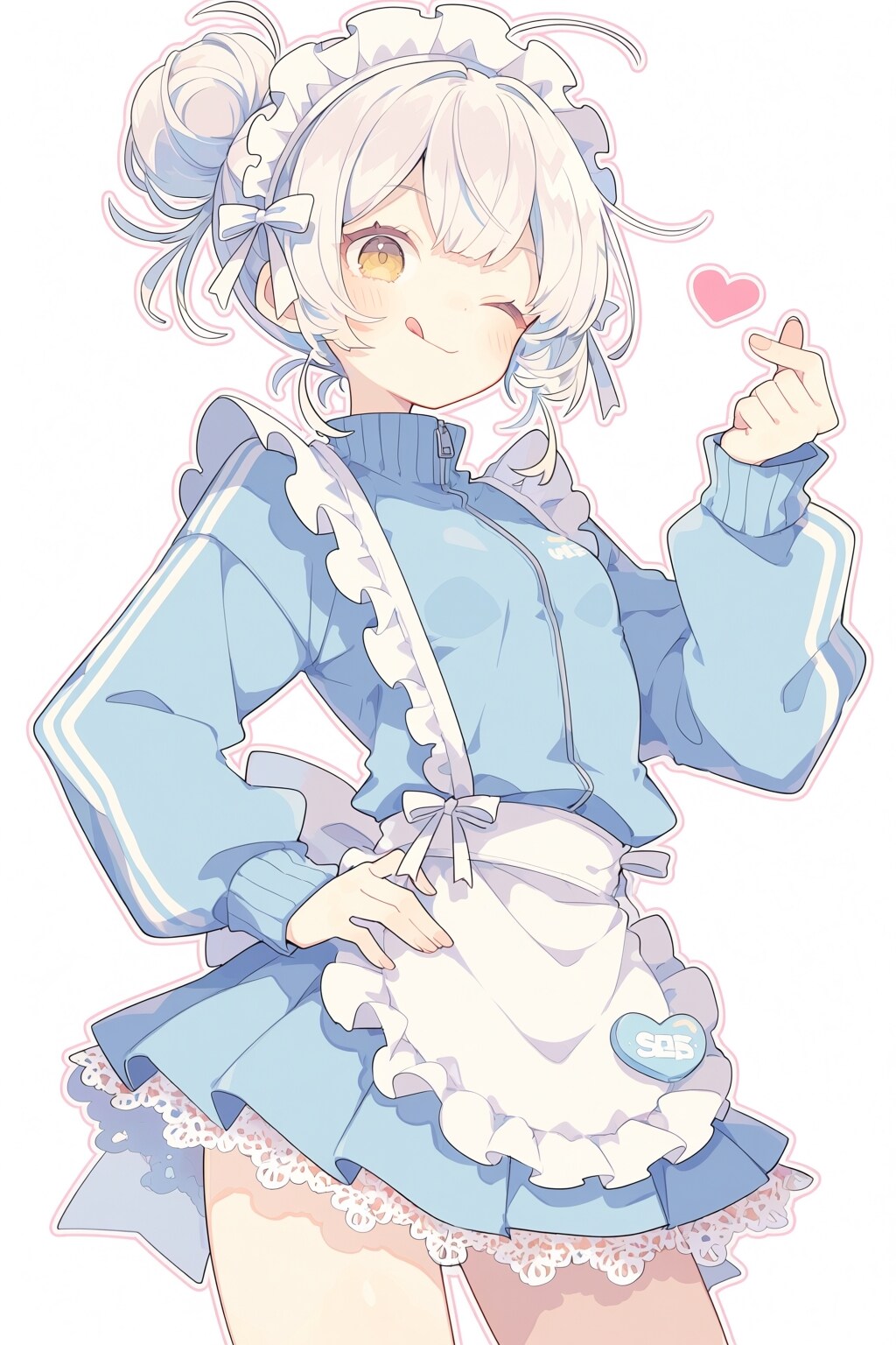 ジャージのメイドさんのハート