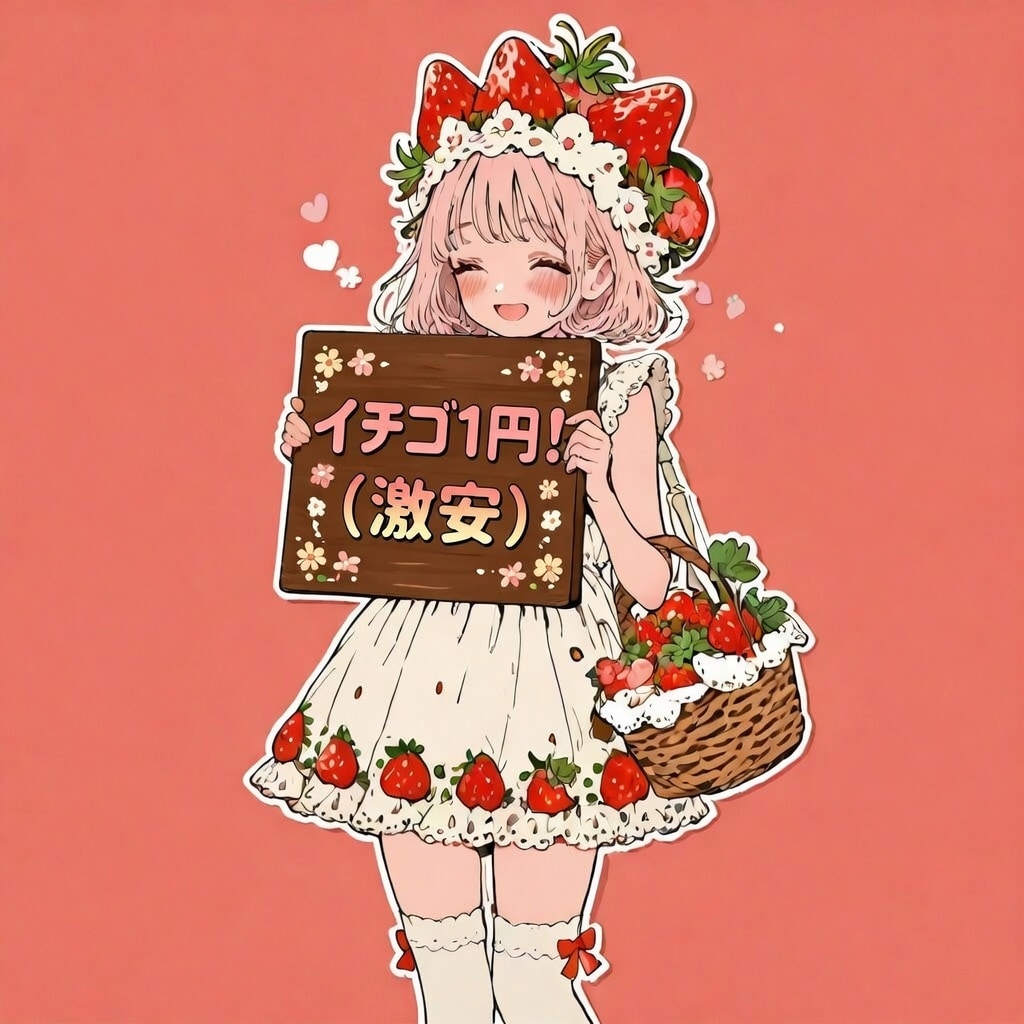 イチゴ１円！ | の人気AIイラスト・グラビア