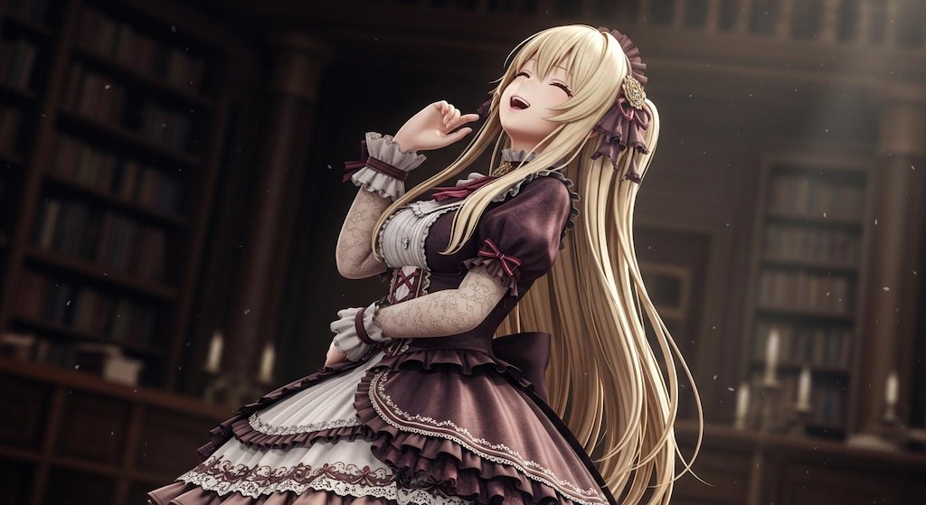 金髪ゴスロリお嬢様(縦ロールなし)