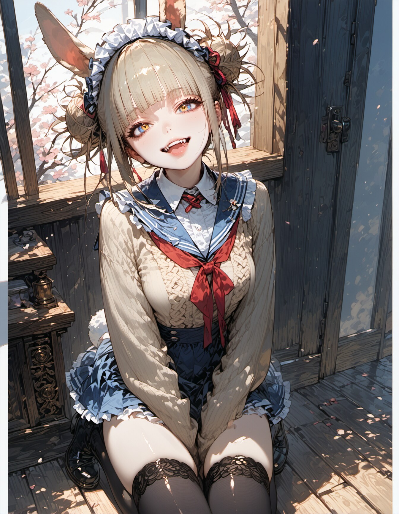 Fanged Schoolgirl | の人気AIイラスト・グラビア