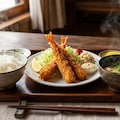 摩訶不思議食堂のエビフライ膳 3枚目