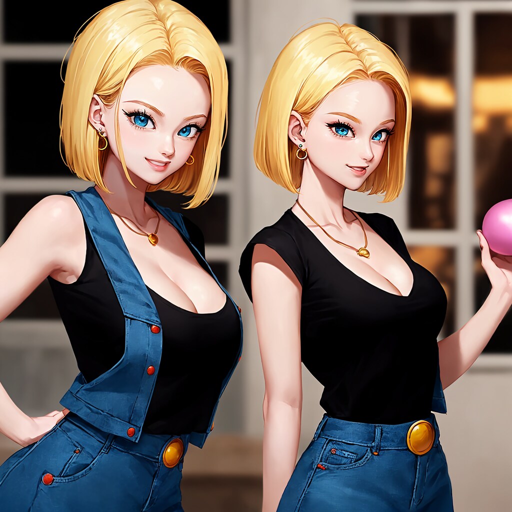 2.5次元の金髪美女戦士！人造人間18号がセクシーな姿でドラゴンボールを駆け抜ける