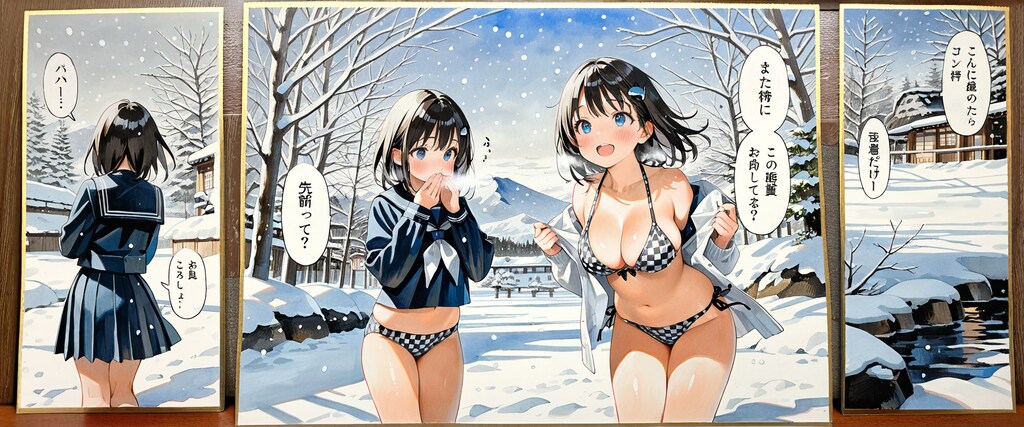 冬の水着 1