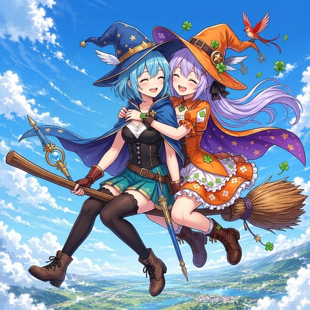 魔法使いツーショット