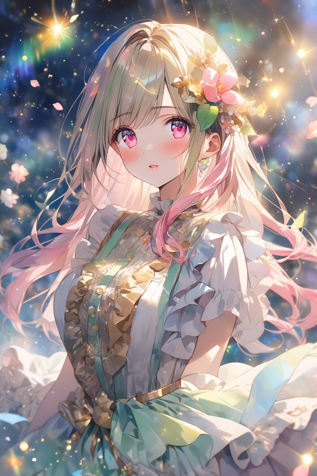 光り輝く