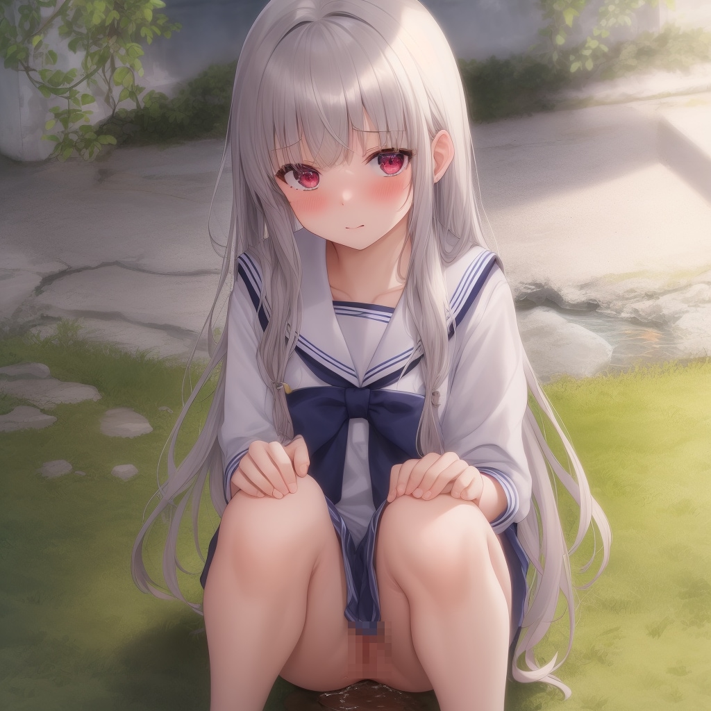 銀髪放尿娘ちゃん３１