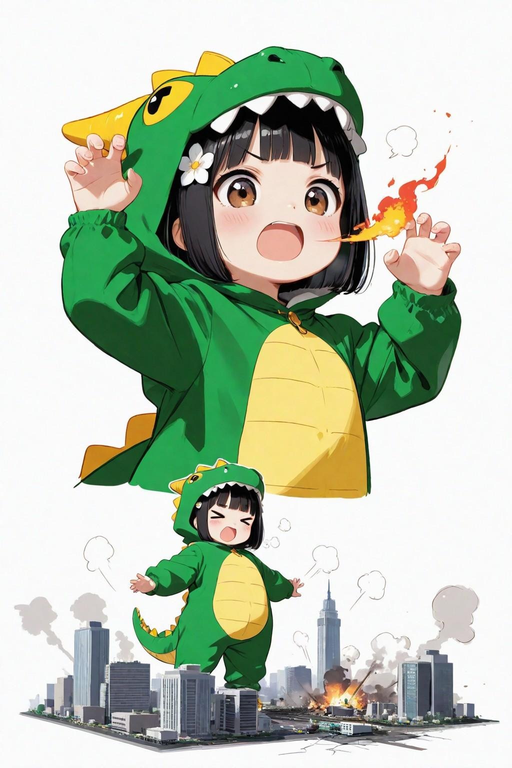 Shin Kaiju Girl（妹をレンタルしました！「お兄ちゃん 夢の中で恐い怪獣さんになっちゃた！【設定資料篇】）