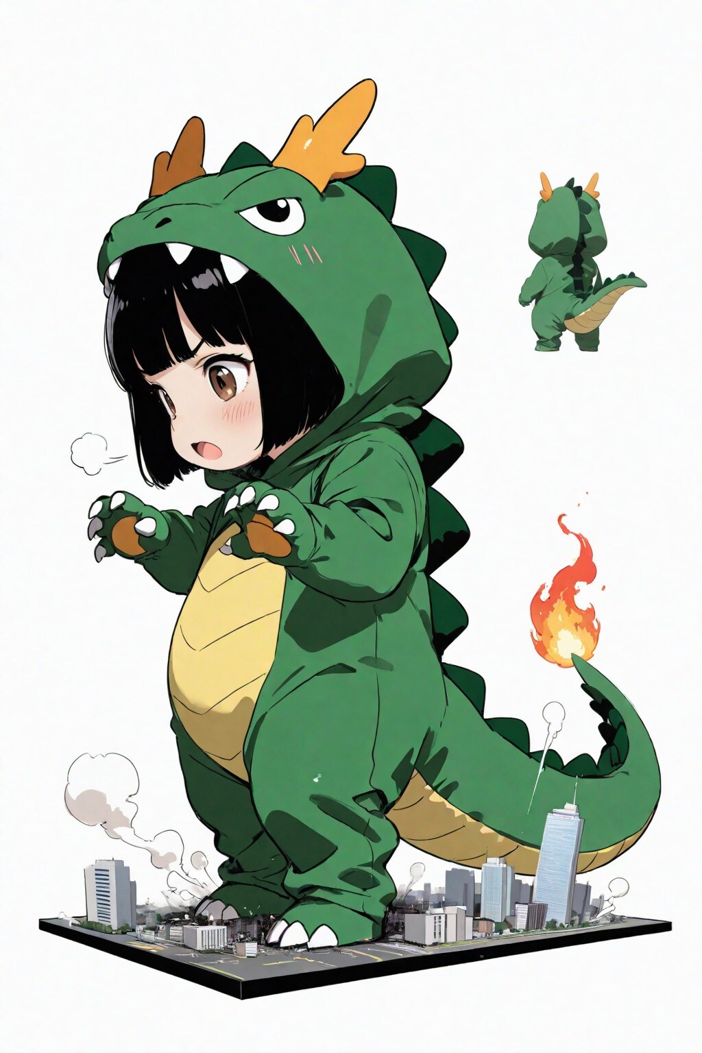 Shin Kaiju Girl（妹をレンタルしました！「お兄ちゃん 夢の中で恐い怪獣さんになっちゃた！【設定資料篇】）