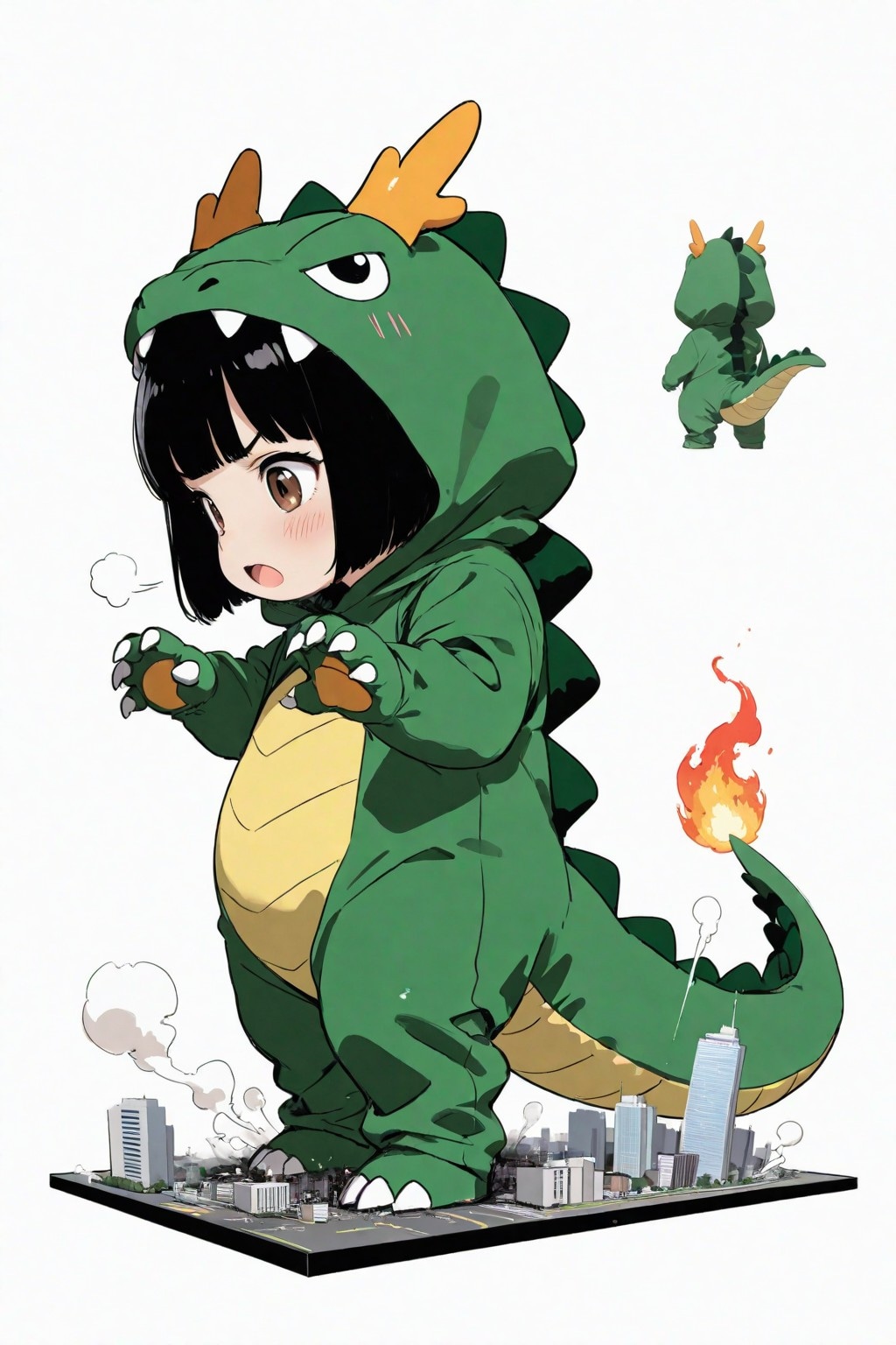 Shin Kaiju Girl（妹をレンタルしました！「お兄ちゃん 夢の中で恐い怪獣さんになっちゃた！【設定資料篇】）