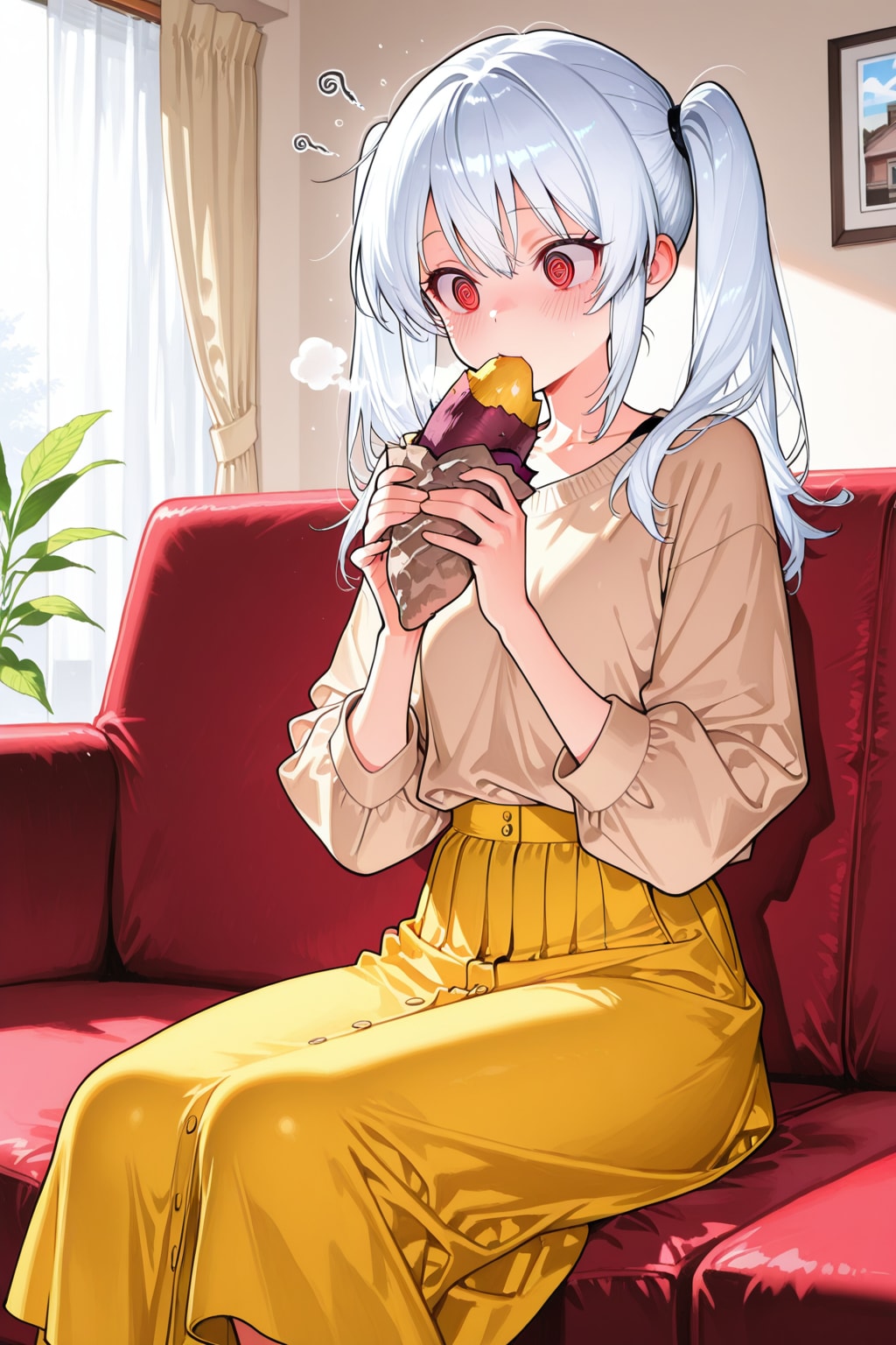 🍠と白髪ちゃん